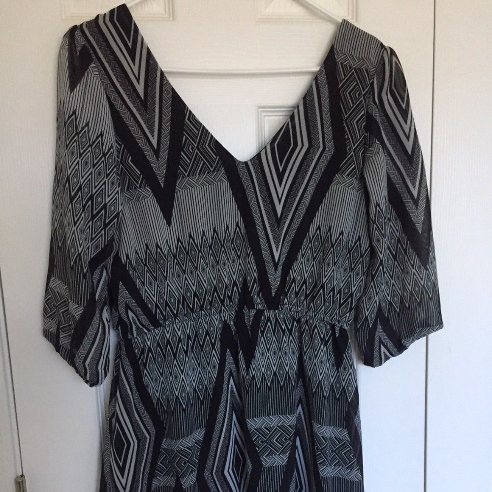 Bebop Dress Medium Black Gray 28" Elastic Waist